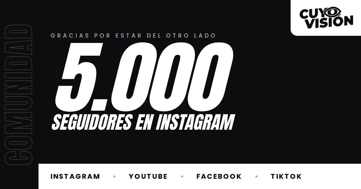 CUYOVISIÓN alcanza los 5.000 seguidores en Instagram