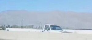 Camioneta circula en contramano en la Ruta 40