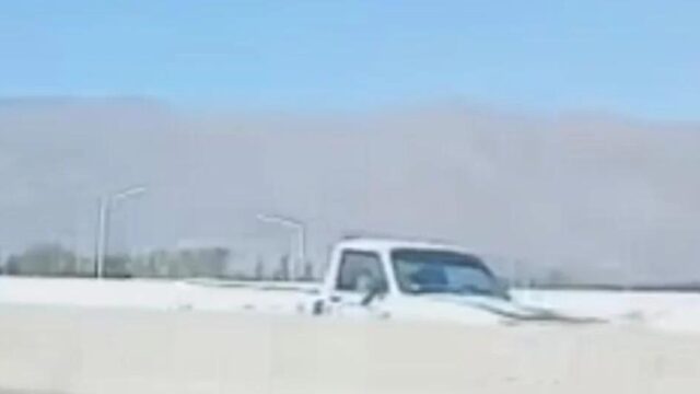 Camioneta circula en contramano en la Ruta 40