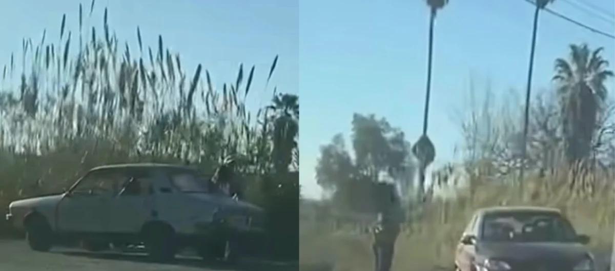 Choque entre dos autos en Caucete