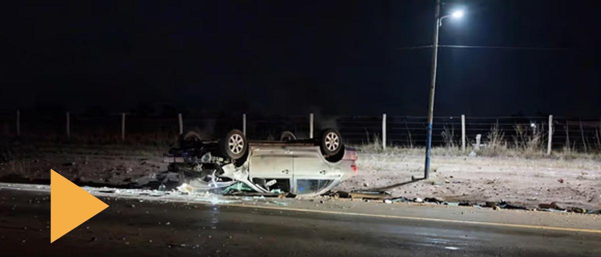 Choque fatal en Ruta 20 deja un muerto y un herido
