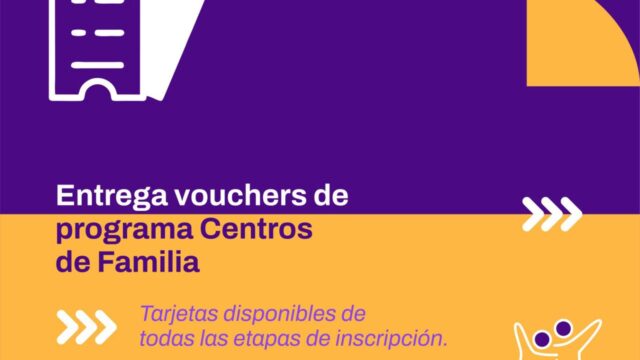 Continúa entrega de vouchers en Centros de Familia