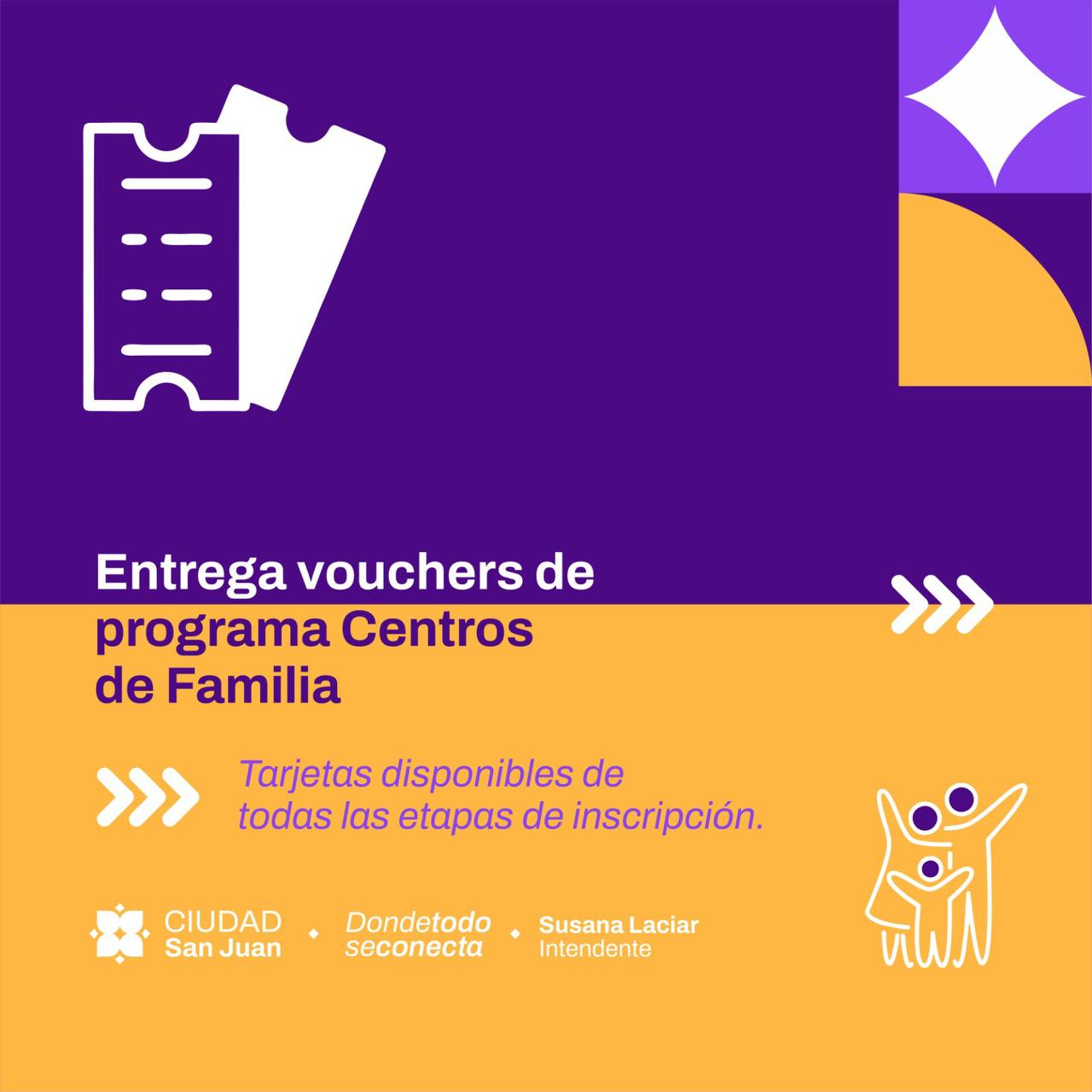 Continúa entrega de vouchers en Centros de Familia