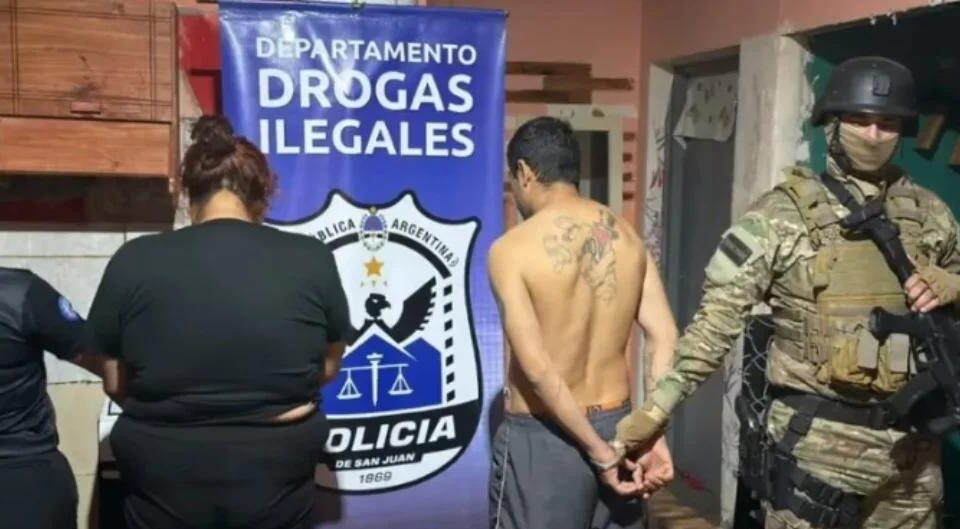 Detienen a pareja que vendía droga junto a un centro de ayuda en Caucete