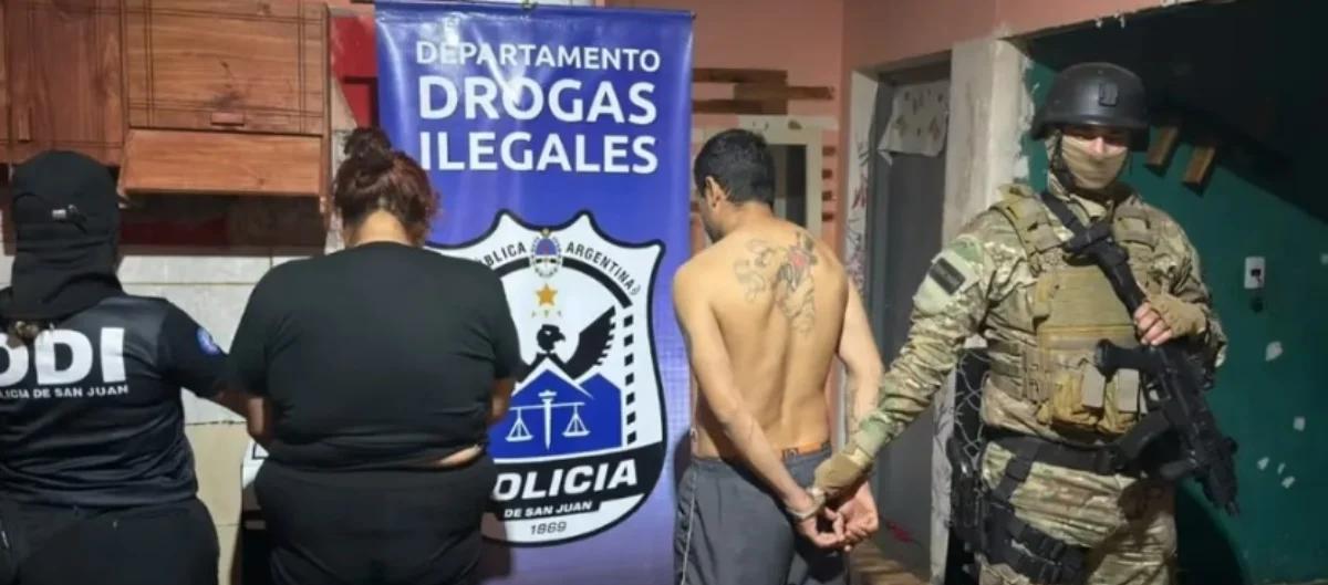 Detienen a pareja que vendía droga junto a un centro de ayuda en Caucete