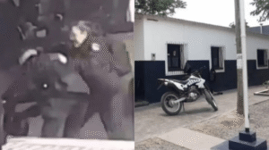 Dos agentes policiales se pelean a golpes por un oficial