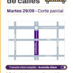 Obras en Alem continúan este martes