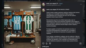 Agresión a un juez de línea suspendió un partido del fútbol Senior entre Racing y San Miguel