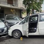 Choque violento en Capital deja a un conductor en estado reservado