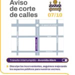Continúan los trabajos de repavimentación en Avenida Alem