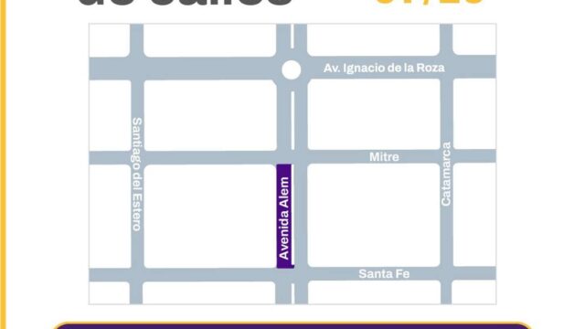 Continúan los trabajos de repavimentación en Avenida Alem