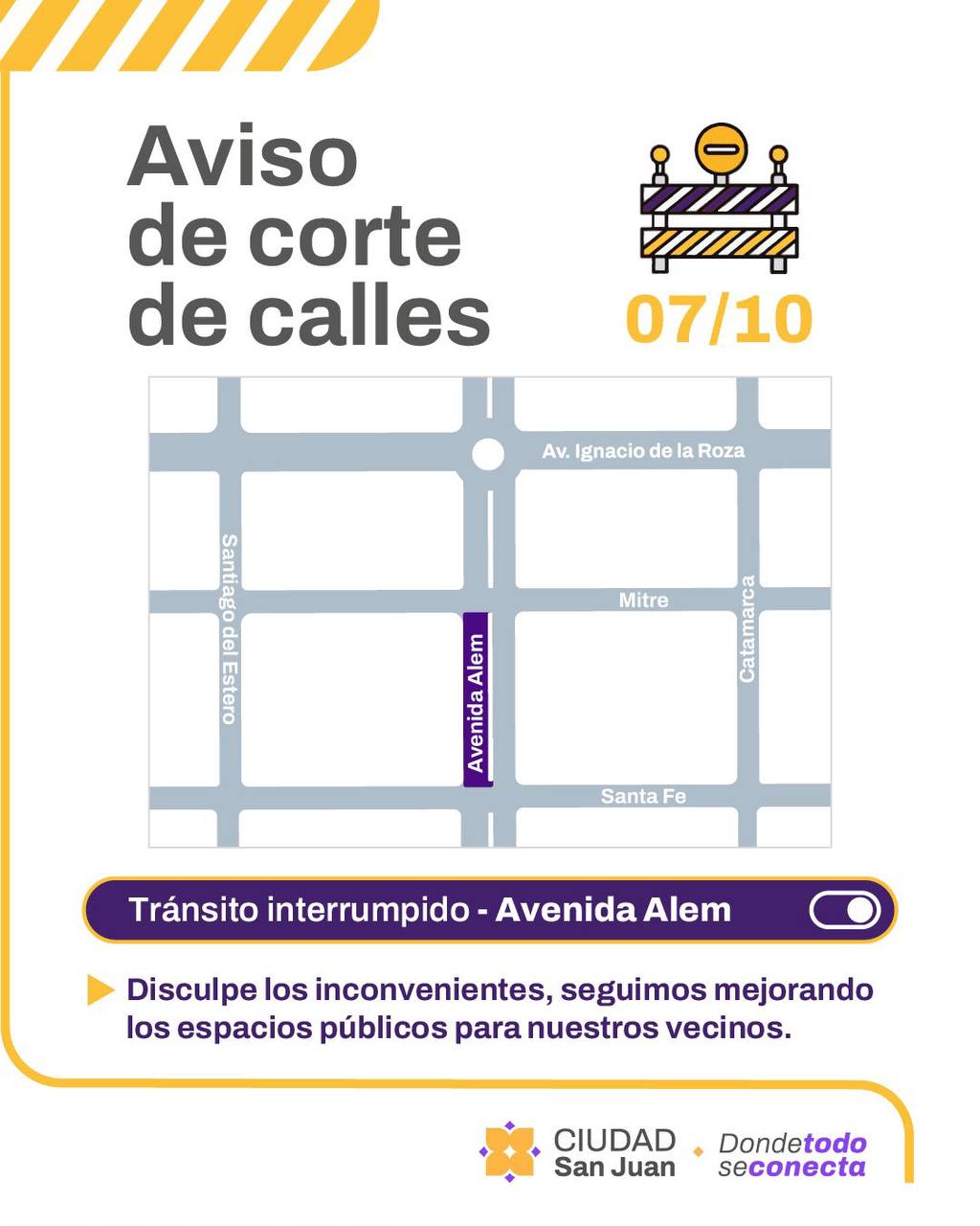 Continúan los trabajos de repavimentación en Avenida Alem