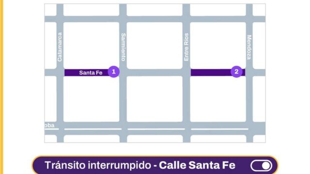 Continúan obras en calle Santa Fe bajo el Plan 50 Cuadras