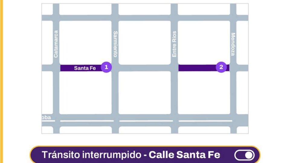 Continúan obras en calle Santa Fe bajo el Plan 50 Cuadras