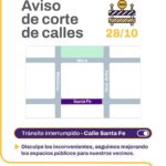 El Plan 50 Cuadras avanza en el microcentro con obras en Santa Fe