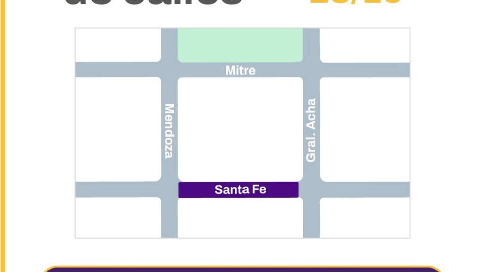 El Plan 50 Cuadras avanza en el microcentro con obras en Santa Fe