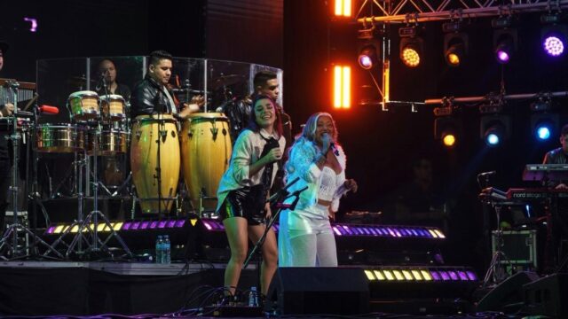 Euge Quevedo y Gladys La Bomba grabaron cuarteto en el Movistar Arena