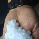Granizo afectó Jáchal durante un temporal en el norte