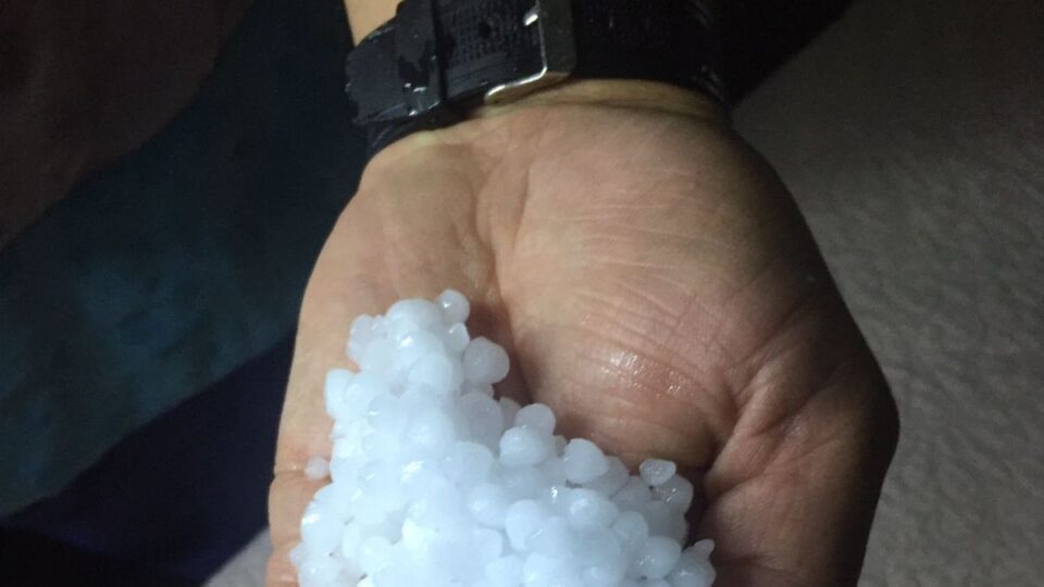 Granizo afectó Jáchal durante un temporal en el norte