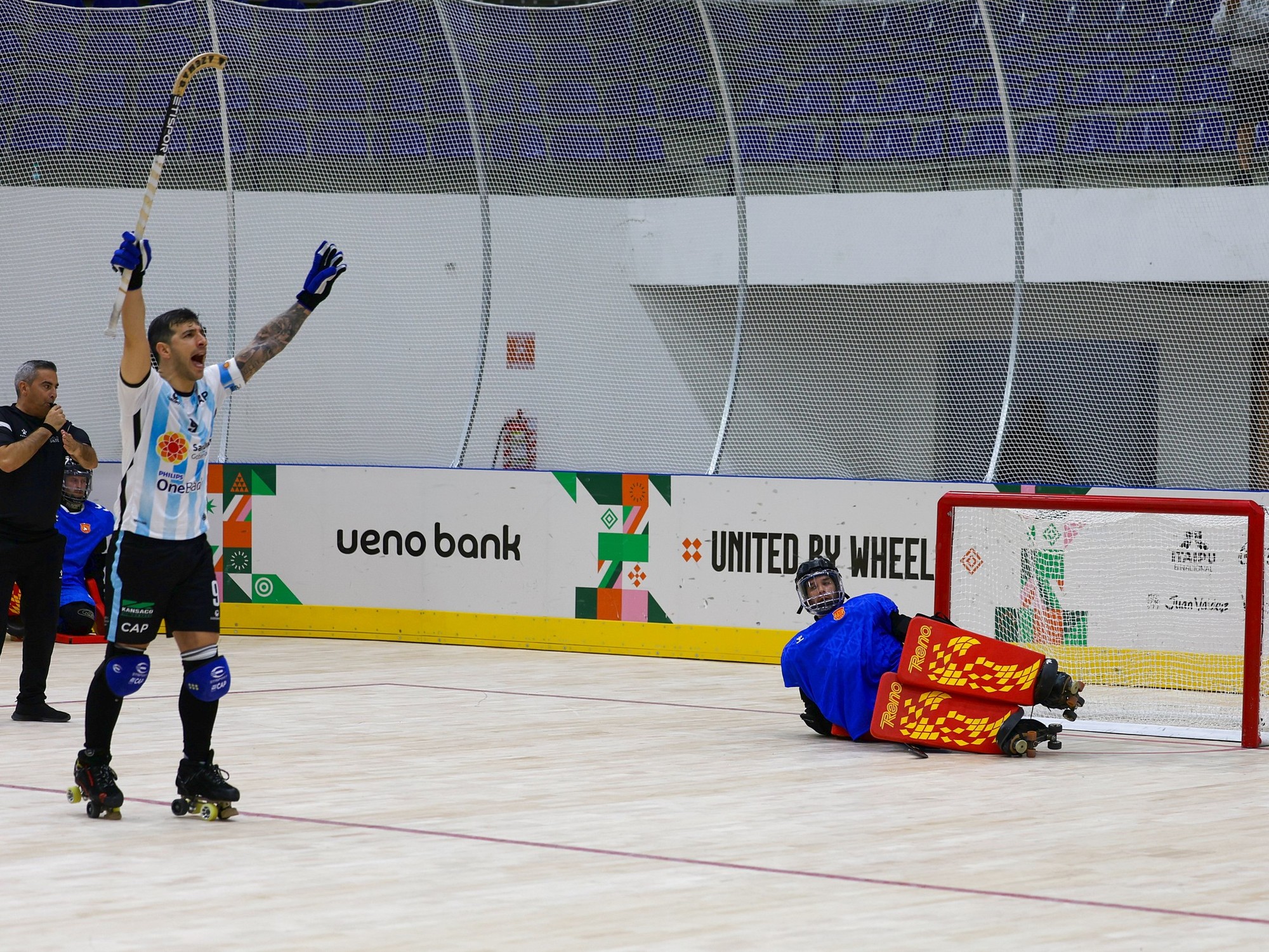 Hockey sobre patines: Argentina venció a España y va por el oro mundial