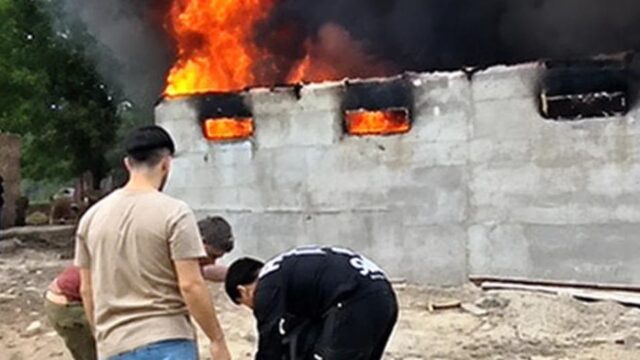 Incendio en Caucete genera alarma frente a escuela