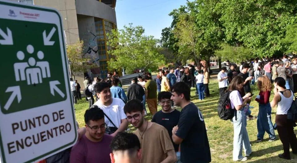 La UNSJ realizó su primer simulacro de evacuación en el CUIM