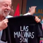 Lula muestra remera que dice ‘Las Malvinas son argentinas’