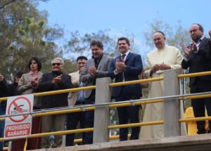 Orrego encabezó la Bendición de las Aguas en el Partidor San Emiliano