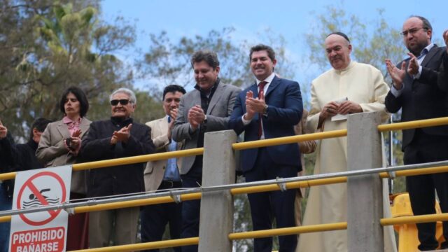 Orrego encabezó la Bendición de las Aguas en el Partidor San Emiliano