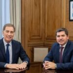 Orrego y Santilli discutieron avances en la Ruta 40 Sur