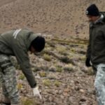 Policía de montaña halló fragmentos de cerámica antigua en Calingasta