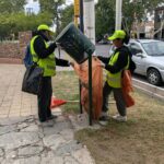 Rivadavia mantiene servicios de limpieza sin pausa durante el fin de semana