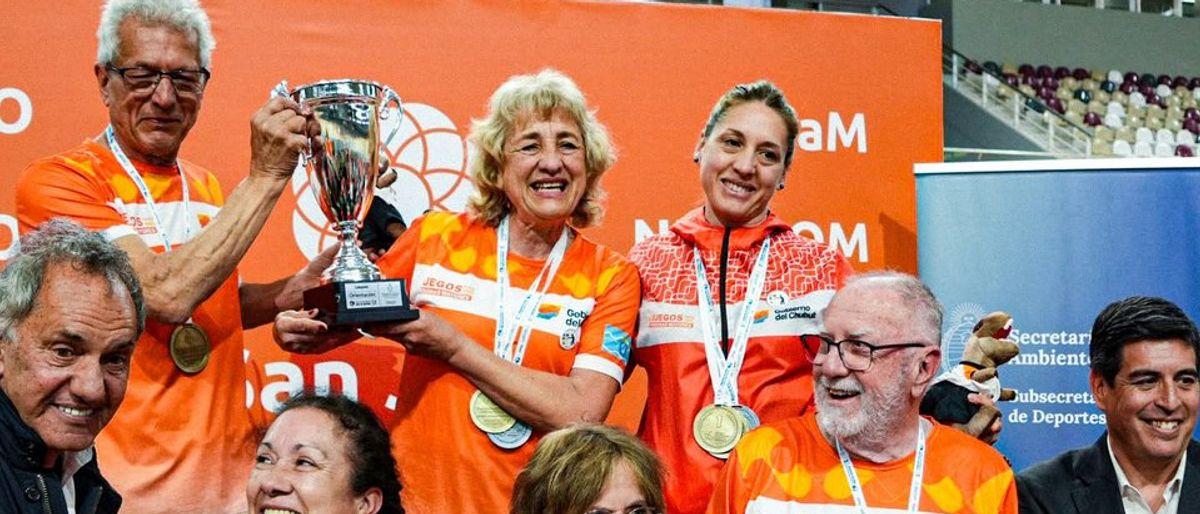 Scioli visitó San Juan para los Juegos Nacionales de Adultos Mayores