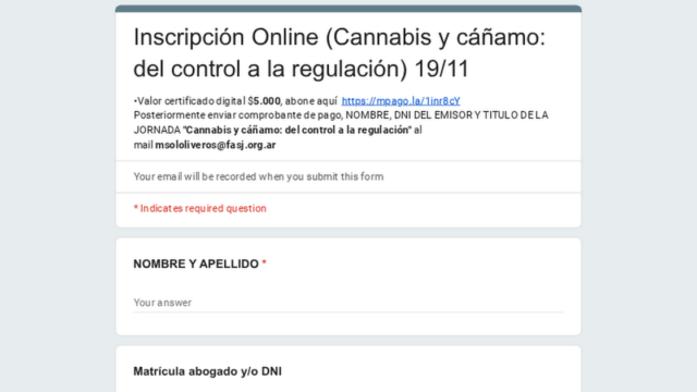 Seminario sobre regulación del cannabis y cáñamo en San Juan