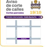 Trabajos viales en Santa Fe: mantenimiento y cortes de tránsito
