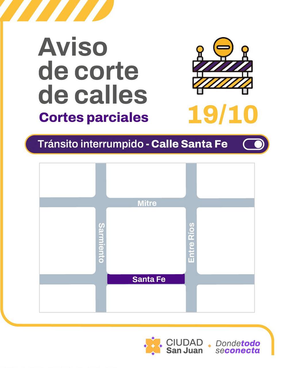 Trabajos viales en Santa Fe: mantenimiento y cortes de tránsito